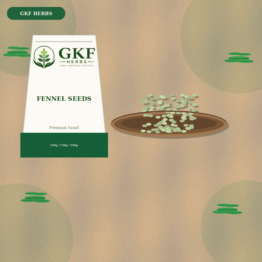 GKF Herbs Fennel Seeds (सौंफ) — buy fennel seeds online India